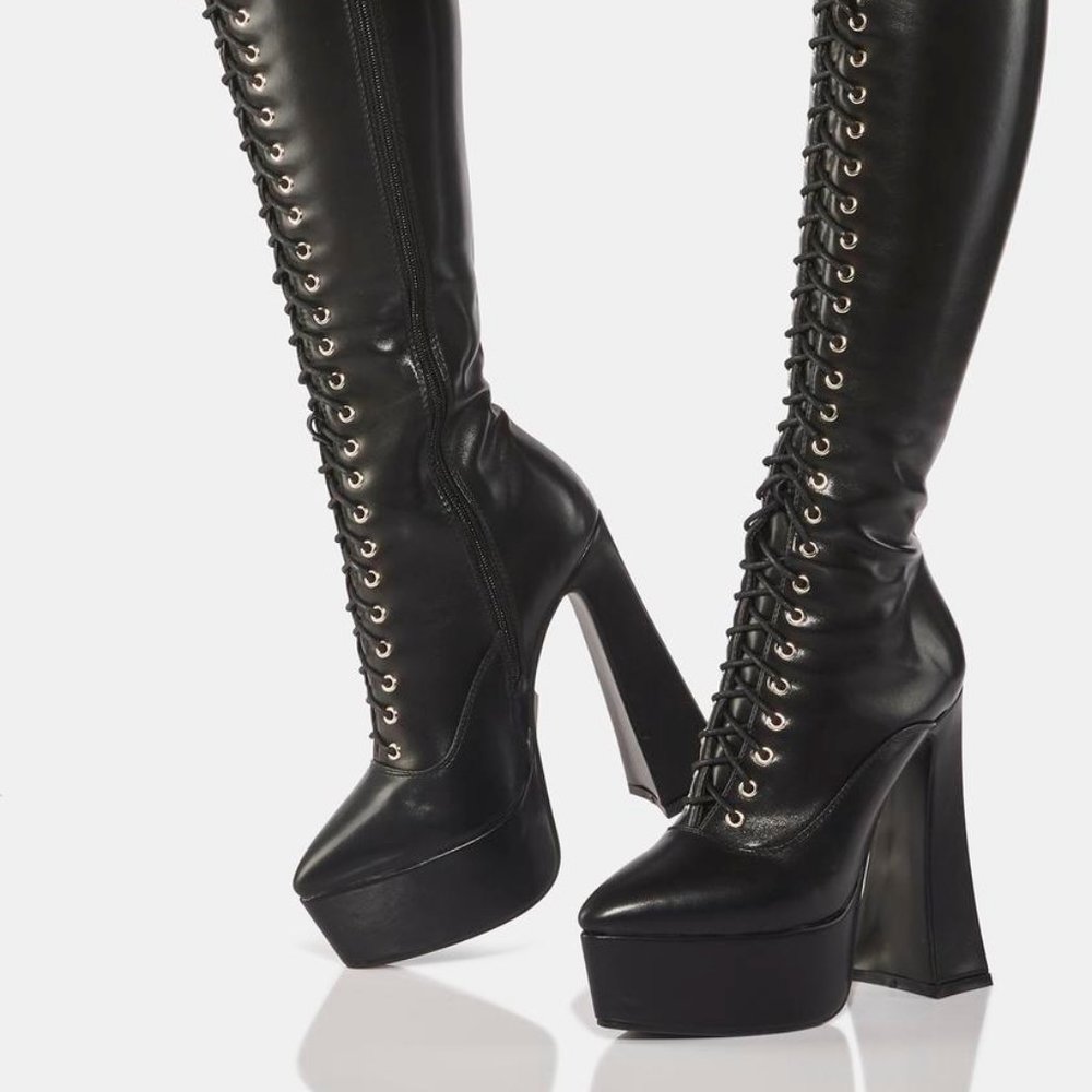 Lamoda HIGH STEPPERS Platform Knee High Boots ( BRAND NEW !!! )